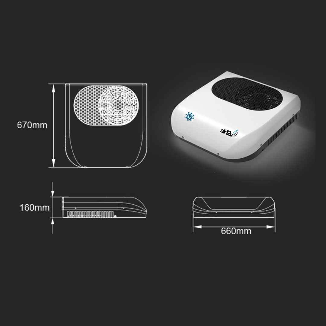 AR CONDICIONADO 12V para AUTOCARAVANA | Inverter